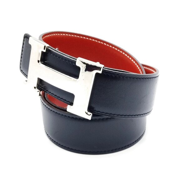 Hermes Belt Black Browns Leather mon-475-092125 - Picture 1 of 10
